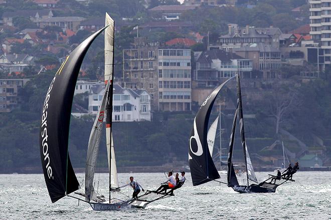Searching for more breeze on the run to the bottom mark © Frank Quealey